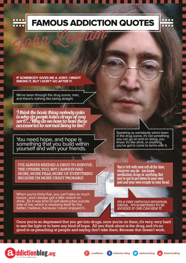 John Lennon quotes about drugs (INFOGRAPHIC)