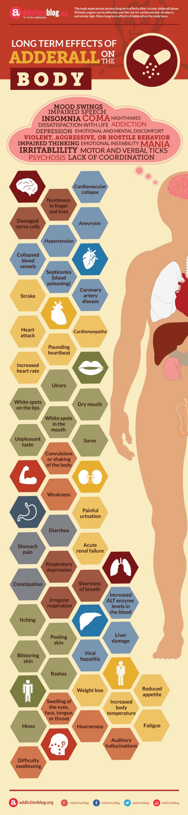Long Term Effects of Adderall on the Body (INFOGRAPHIC)