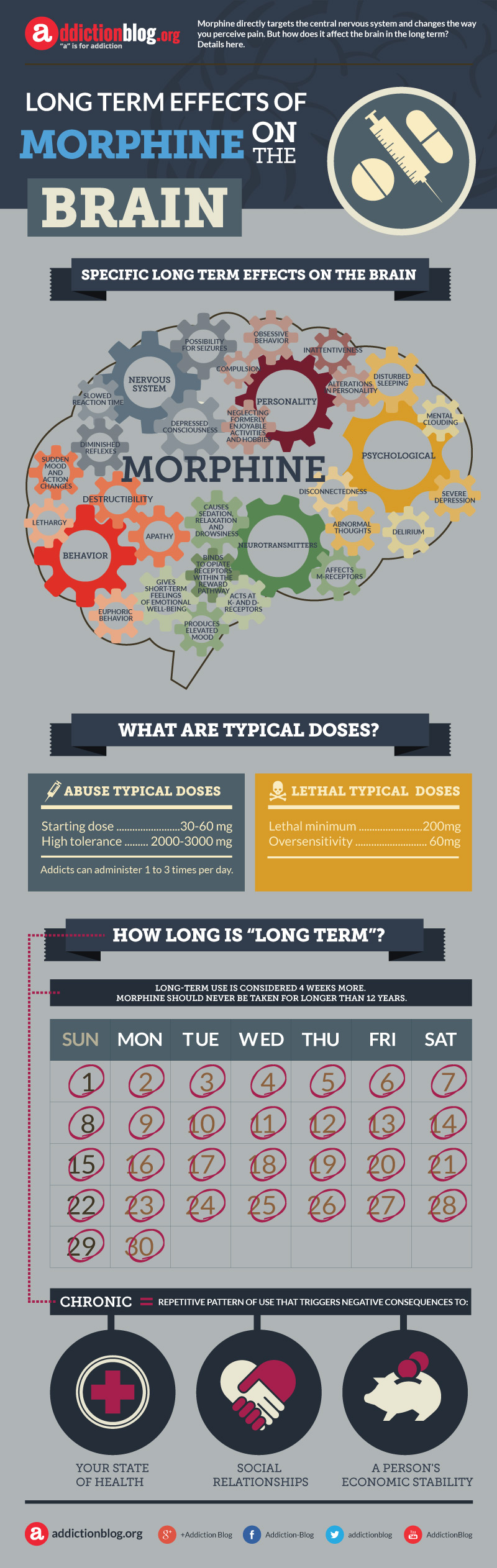 Long Term Effects of Morphine on the Brain (INFOGRAPHIC)