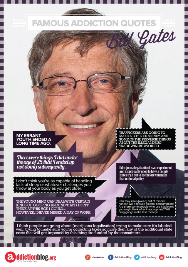 Bill Gates quotes on drugs and marijuana legalization (INFOGRAPHIC)