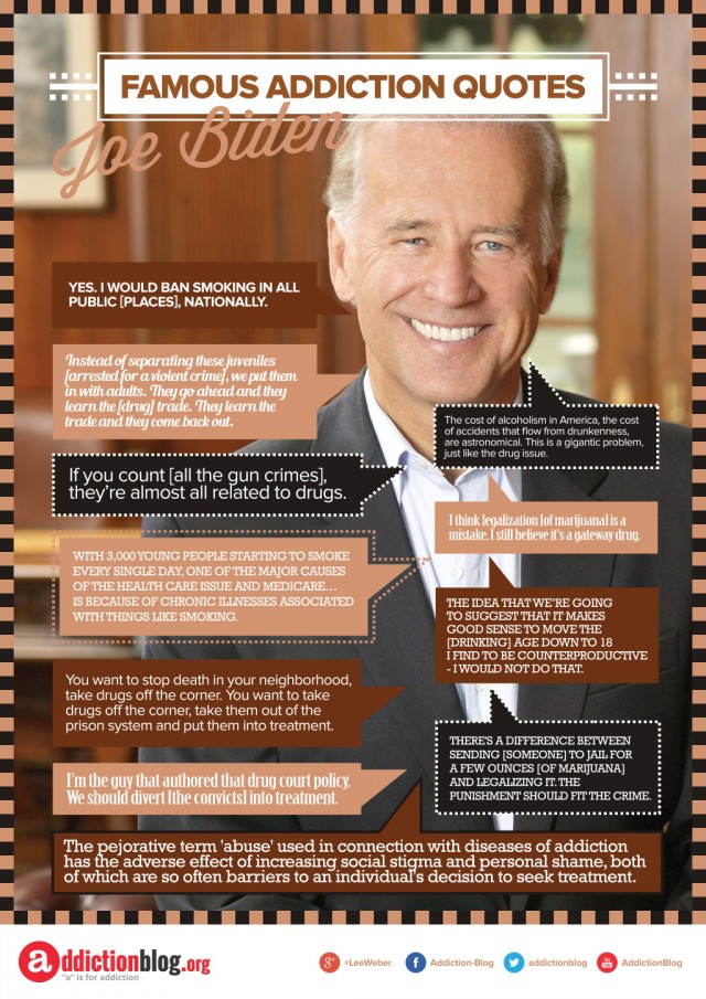 Joe Biden’s quotes on substance abuse and drug laws (INFOGRAPHIC)